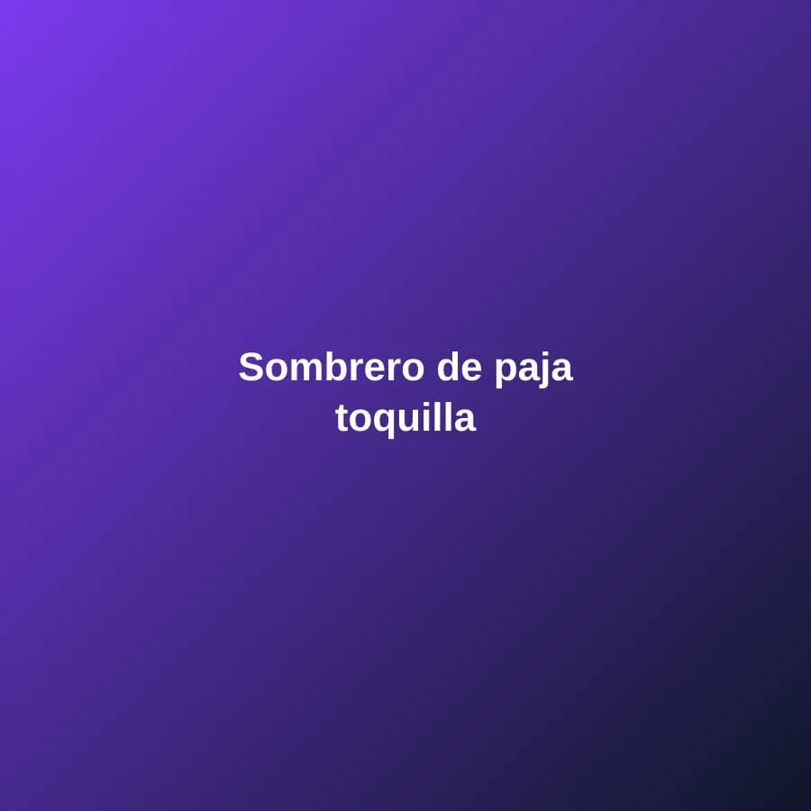 Sombrero de paja toquilla