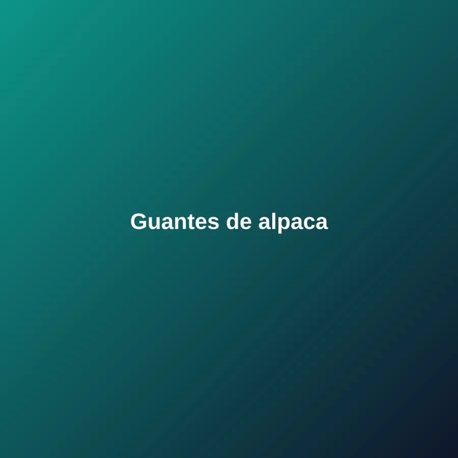 Guantes de alpaca