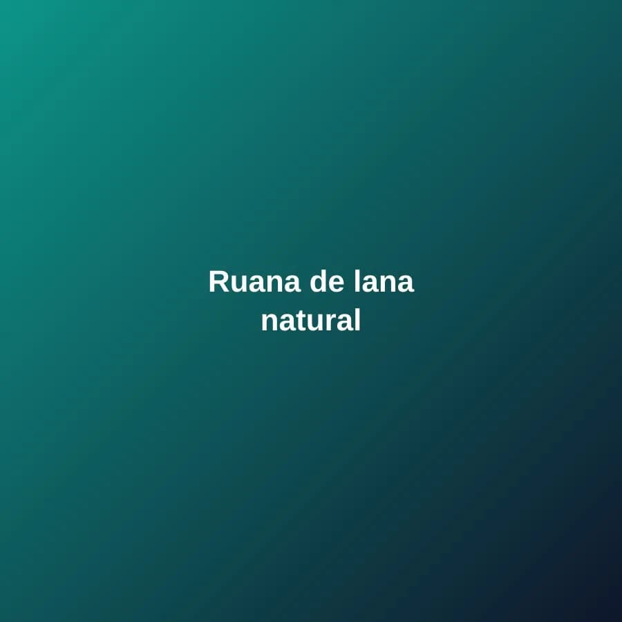 Ruana de lana natural