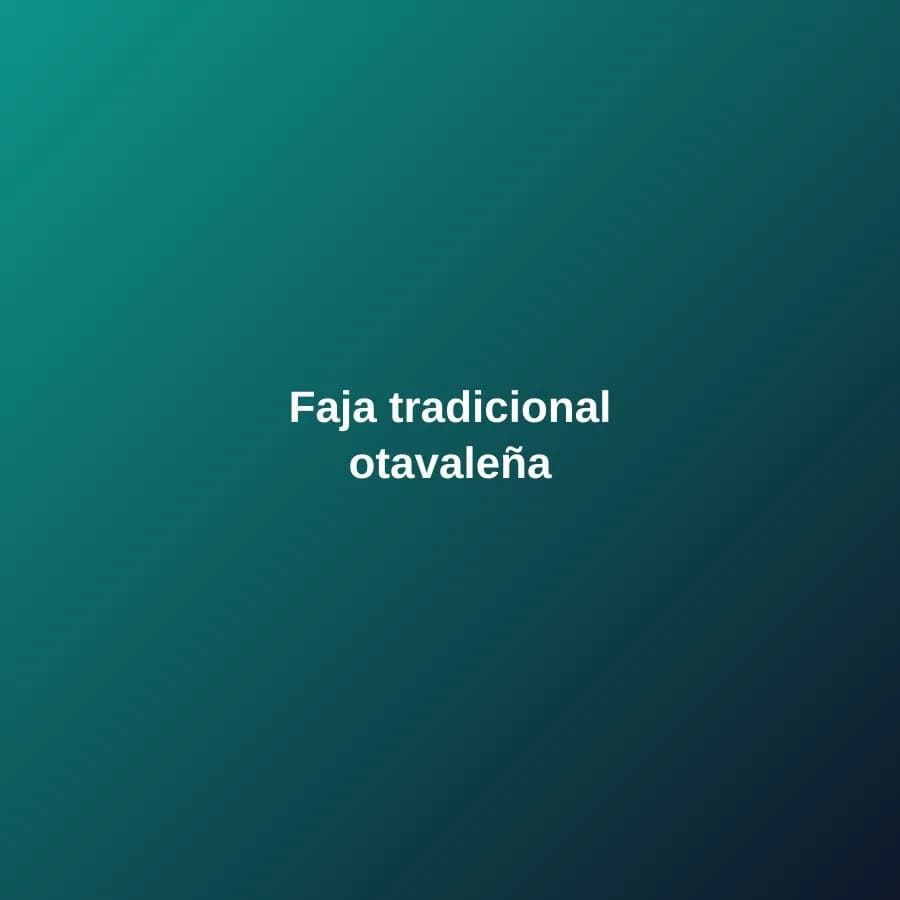Faja tradicional otavaleña