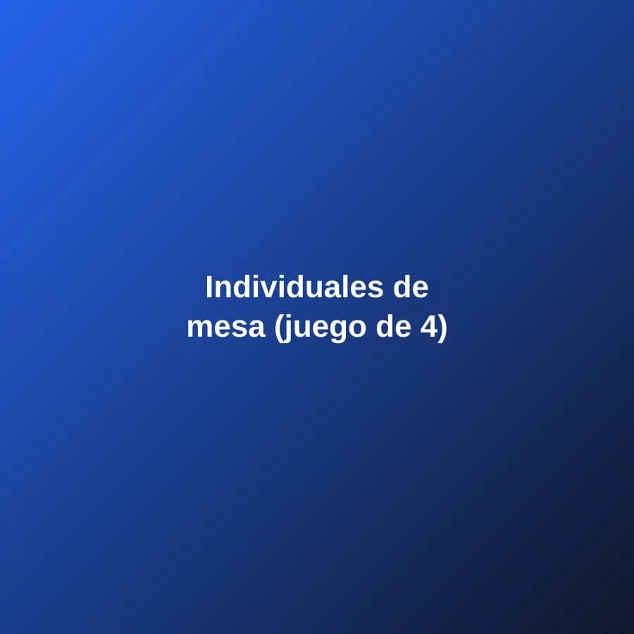 Individuales de mesa (juego de 4)