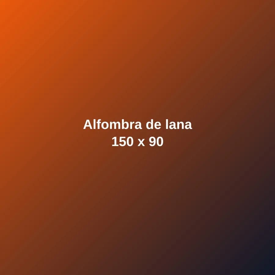 Alfombra de lana 150 x 90
