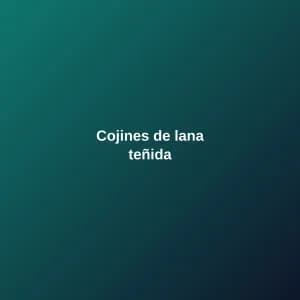 Cojines de lana teñida