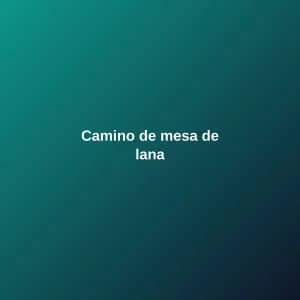 Camino de mesa de lana