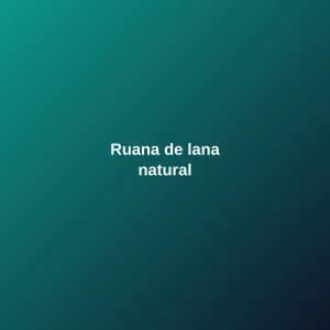 Ruana de lana natural