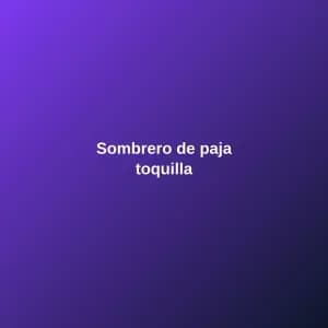 Sombrero de paja toquilla