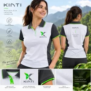 Camisa Polo Mujer Blanca